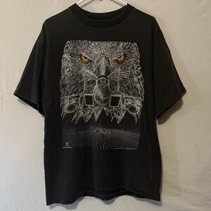 Vintage 90’s Blackbird F-15E Strike Eagle Jet Fighter Airplane T-Shirt